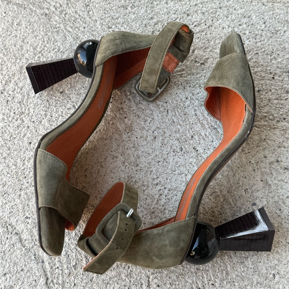 Olive Green Women's Block Heels L’Intervalle